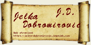 Jelka Dobromirović vizit kartica
